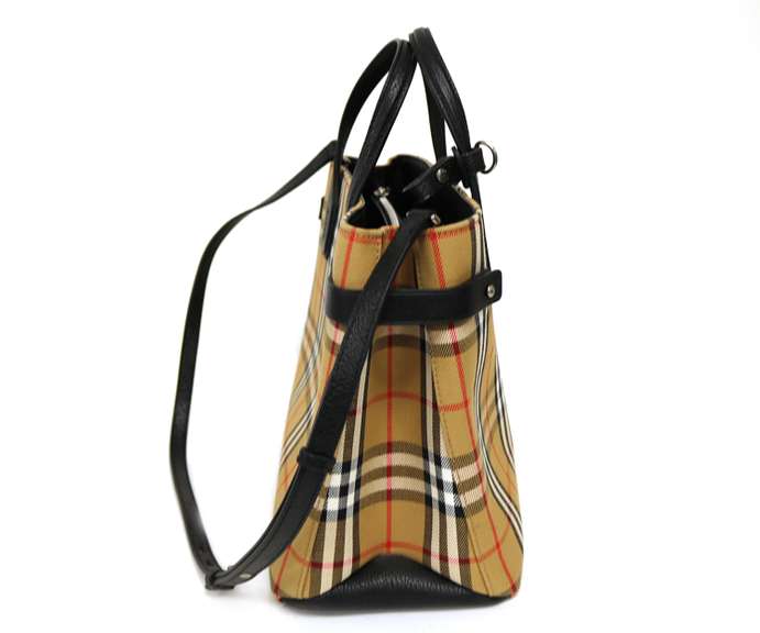 Burberry Banner Check Handle Bag