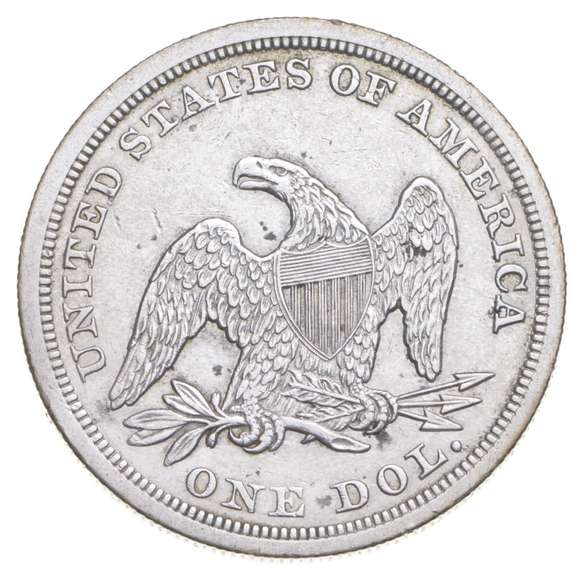 1847 Seated Liberty Silver Dollar