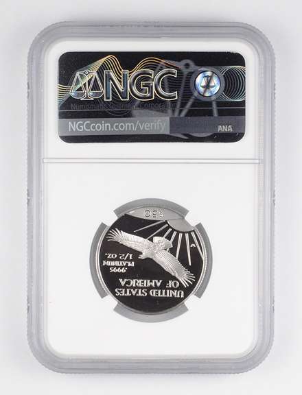 PF70 UCAM 1997-W $50 American Platinum Eagle 1/2 Oz. .999 Platinum NGC