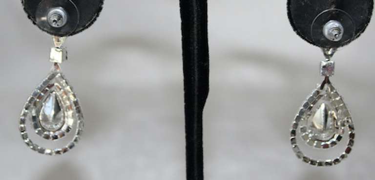 Set of Sapphire Color Fashion Design Earrings