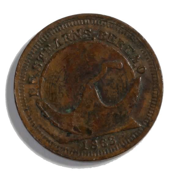 1863 D E Stearns Berea Ohio Civil War Store Card
