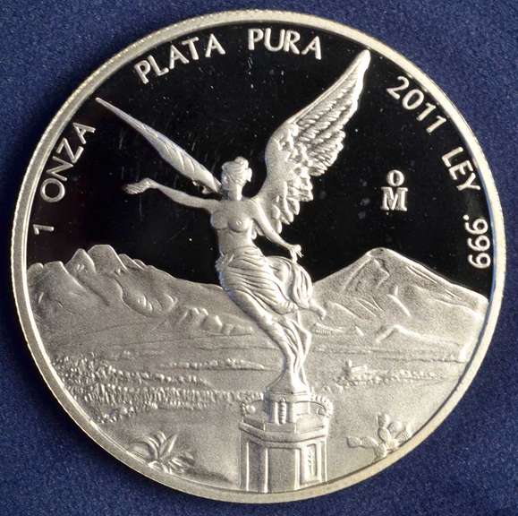 2011 Proof Mexican Libertad, 1oz .999 Silver.