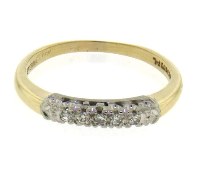 Dazzling Yellow Gold Diamond Band
