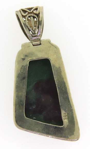 Vintage Sterling Silver Gemstone Pendant