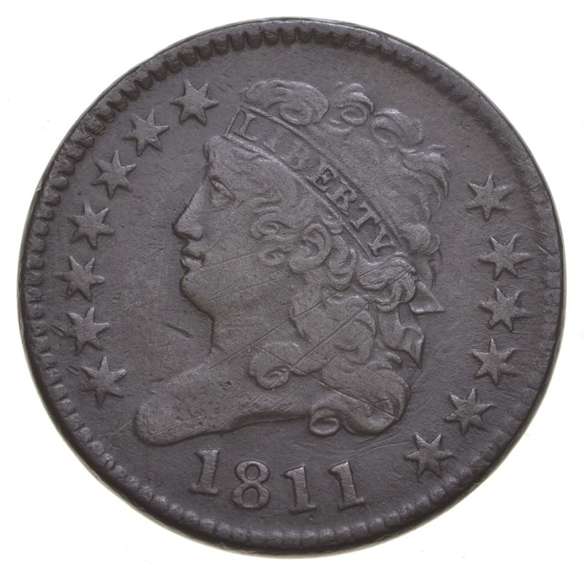 1811 Classic Head Half Cent