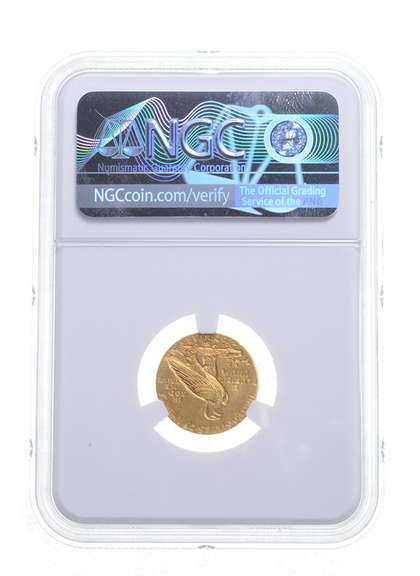 MS61 1911 $2.50 Indian Head Gold Quarter Eagle - Graded NGC