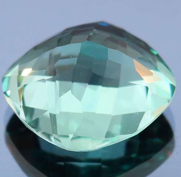 27.07ct top blue green hue created Amethyst