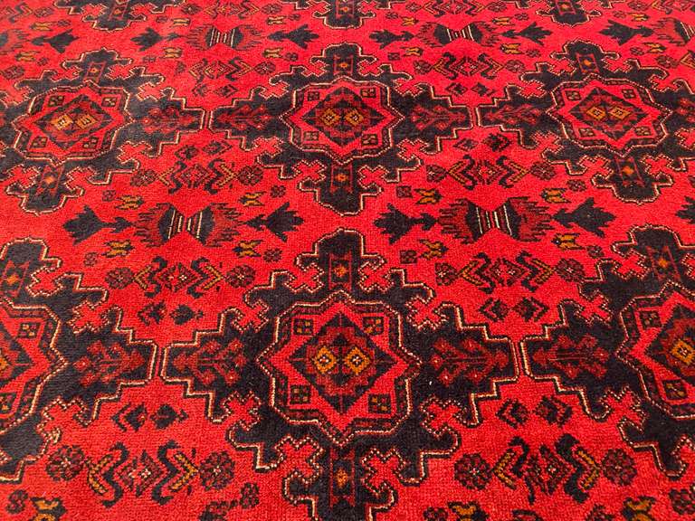 EXQUISITE AFGHAN RUG 6.7x9.9