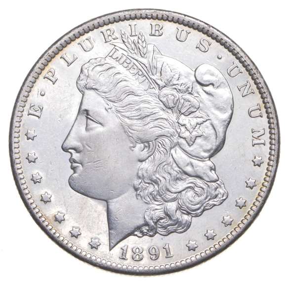 1891-CC Morgan Silver Dollar
