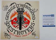 George Thorogood & The Destroyers Autographed Album Cover Poster Flat ACOA