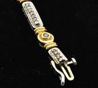 Two Tone 1+ctw Diamond Bracelet