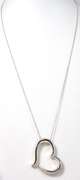 Fun & Chunky Heart Necklace in Sterling Silver