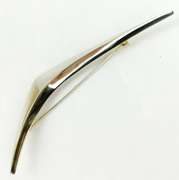 Mid-Century Eigil Jensen Denmark Sterling Boomerang Brooch