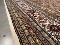 FINE SILK & WOOL PERSIAN TABRIZ RUG 9.9x13.9