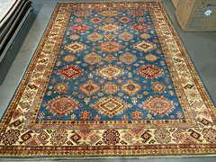 STUNNING FINE SUPER KAZAK RUG 8.7x12.2