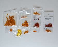 Assorted Lot of Austrian Topaz Swarovski Crystal Beads