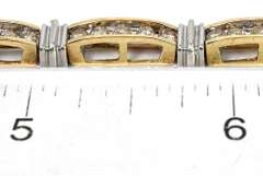 Dazzling 3.00CTW Champagne Diamond Bracelet in 2-Tone Gold