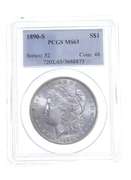 MS63 1890-S Morgan Silver Dollar - Graded PCGS