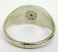 Vintage Bell Sterling Silver Gemstone Ring, 7