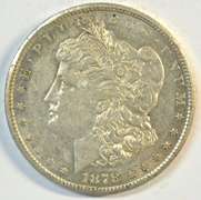 Fully struck near mint 1878-CC Morgan Silver Dollar