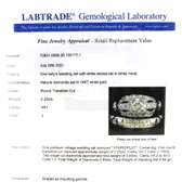 Dazzling Platinum Vintage Wedding Set