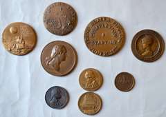 9 Assorted Bronze Medals