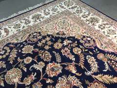 STUNNING SILK &WOOL PERSIAN KASHAN RUG 9x12.2