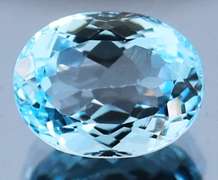Glittering and huge! 10.25ct vivid sky blue Topaz