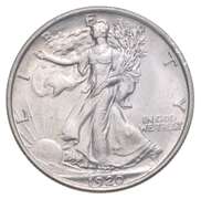 1920 Walking Liberty Half Dollar - REV Scratch