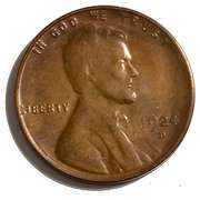 1924 D Near Unc Semi Key Lincoln Cent