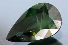 Elegant 1.37ct deep green Sapphire -heated only