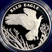 United States Mint 2003 National Wildlife Refuge System Centennial Medals. Salmon And Bald Eagle.