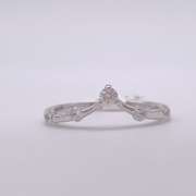 14kt Solid White Gold & Diamond Ring