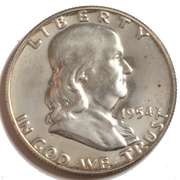1954 Cameo Proof Franklin Half Dollar.