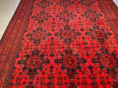 EXQUISITE AFGHAN RUG 6.7x9.9