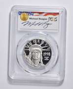 PR69 DCAM 1998-W $100 Statue Of Liberty 1 Oz .999 Fine Platinum - PCGS