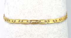 Fancy Link Bracelet in 14KT Yellow Gold