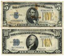 1934-A Series $5 & $10 North Africa Silver Certificates