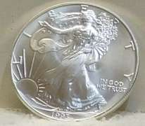 1993 Unc Silver Eagle, 1 oz 999 fine