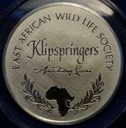 East African Wildlife Society 6 Sterling Silver Coins Lot.