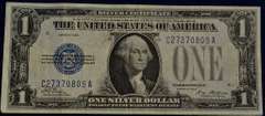 Series 1928 $1 Silver Certificate Tate/Mellon, Circulated.