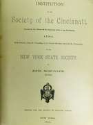 Very Rare 1886 Society of the Cincinnati & Author Letter