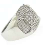 Dazzlin White Gold Diamond Men's Ring