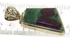 Vintage Sterling Silver Gemstone Pendant