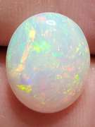 Snow white! FULL BODY 3.07ct fairy fire Welo Opal