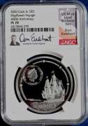 2020 Mayflower Voyage Silver $5 400th Anniversary. NGC PL-70