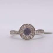 14kt Gold, Blue Sapphire, & Diamond Cocktail Ring