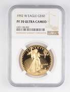 PF70 UCAM 1992-W $50 American Gold Eagle 1 Oz. Fine Gold - Graded NGC