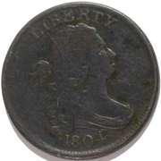 1804  Cross 4 With Stars Half Cent