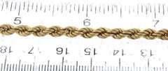Elegant Yellow Gold Rope Chain Necklace